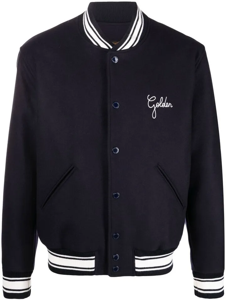 Embroidered Logo Bomber Jacket
