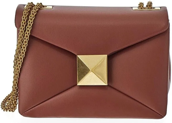One Stud Nappa Bag With Chain