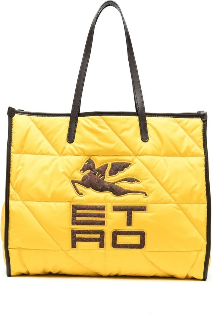 Quilted Logo-Appliqué Shoulder Bag