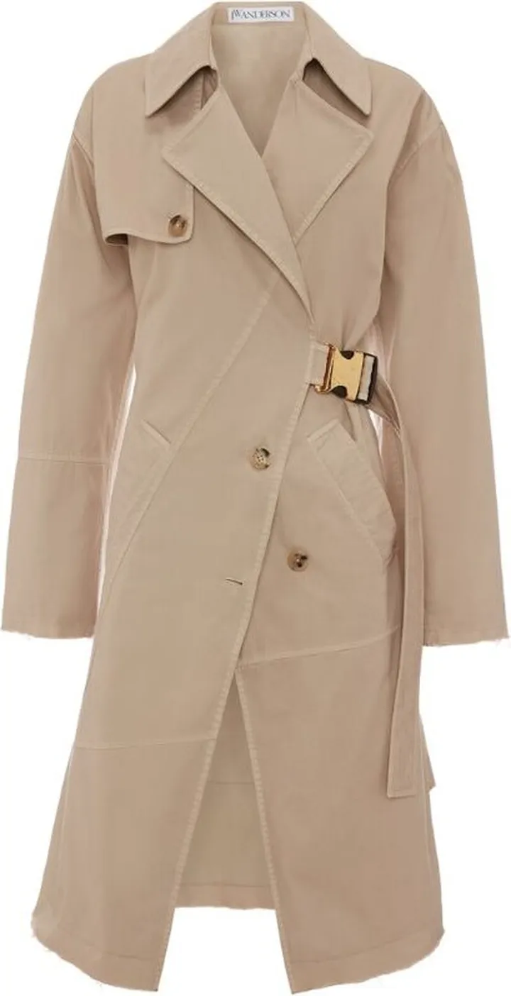 Jw Anderson Twisted Buckle Trench Coat
