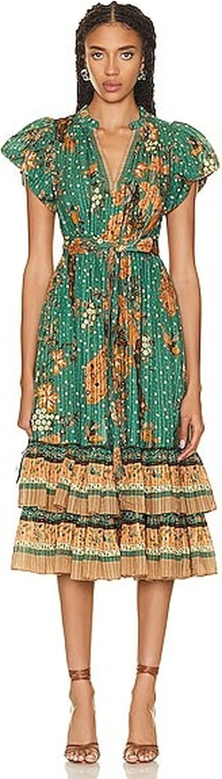 Ulla Johnson Remi Dress in Green