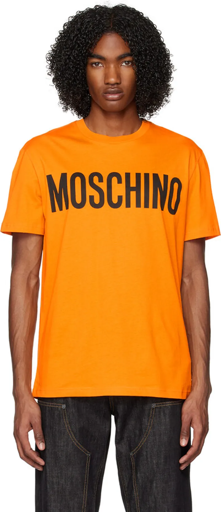 Moschino Orange Printed T-Shirt