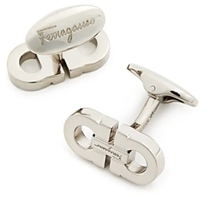 Salvatore Ferragamo Double Gancini Cufflinks