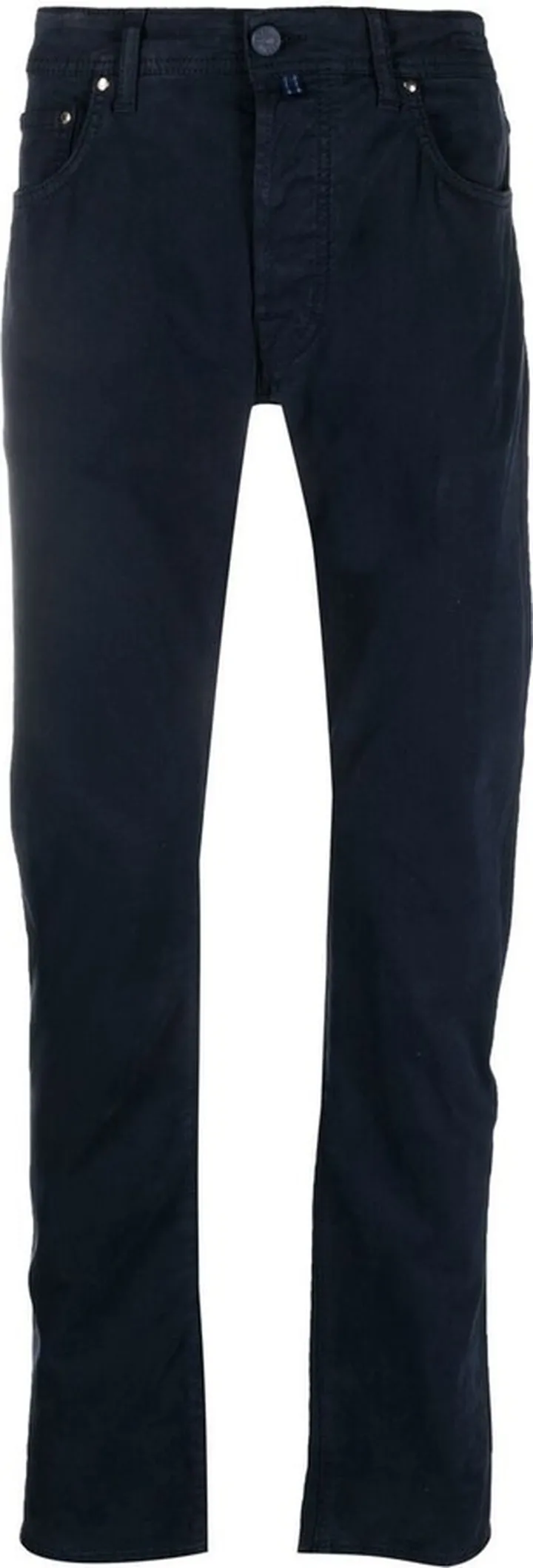 Brushed-Finish Straight-Leg Trousers