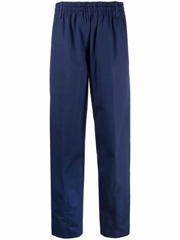 Straight-Leg Cotton Trousers