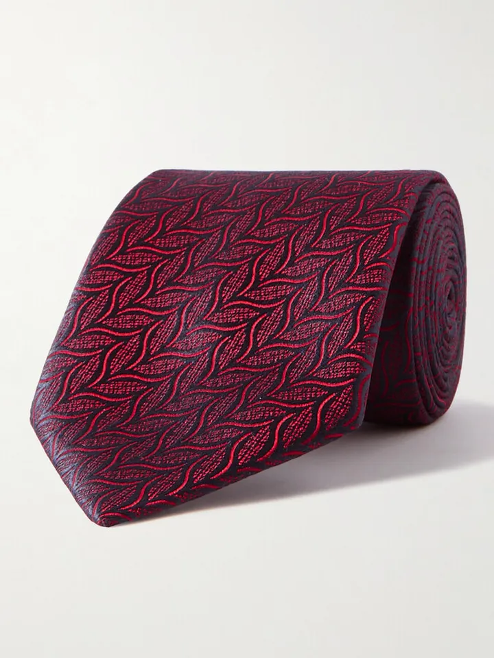 7.5cm Silk-Jacquard Tie