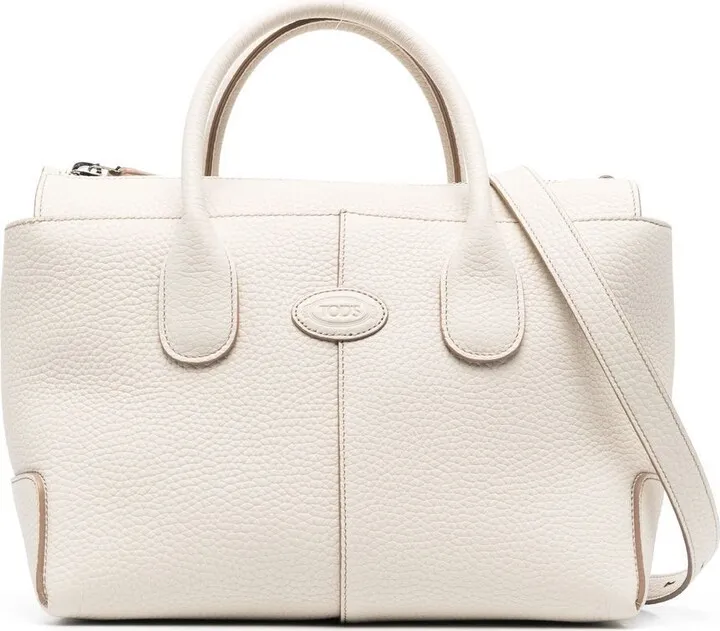 Neutral Leather Tote Bag