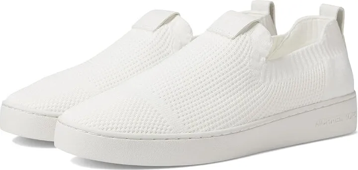 MICHAEL Michael Kors Juno Knit Slip-On (Optic White) Women's Shoes