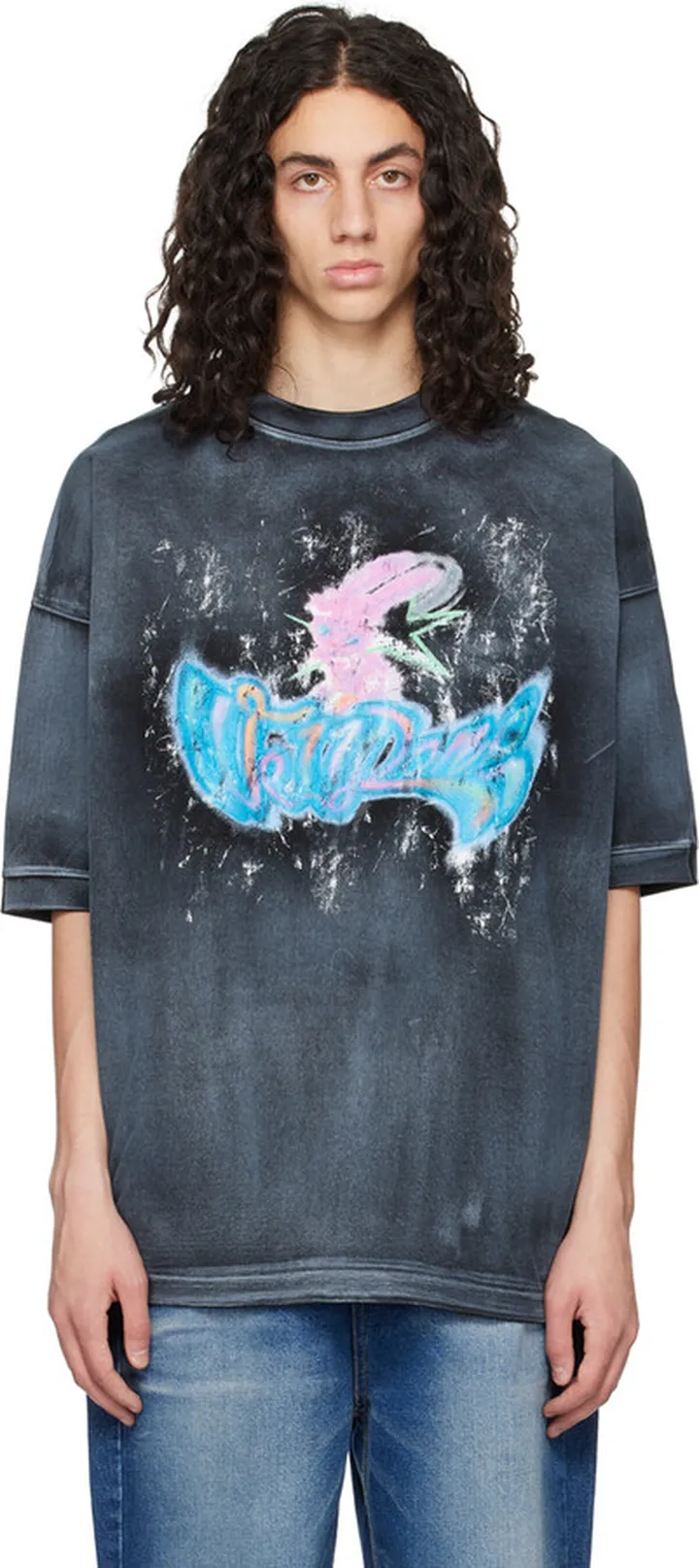 We11done Black Monster T-Shirt