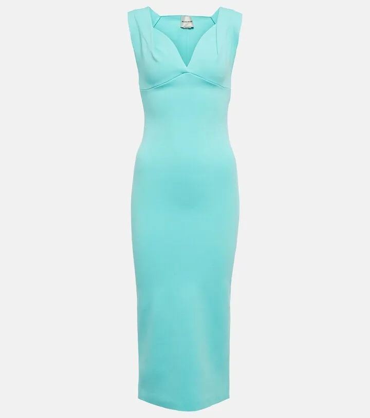 Knit bodycon midi dress