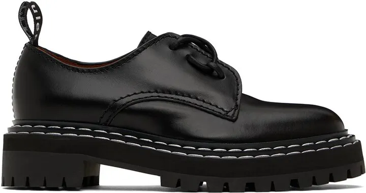 Proenza Schouler Black Lug Sole Oxfords