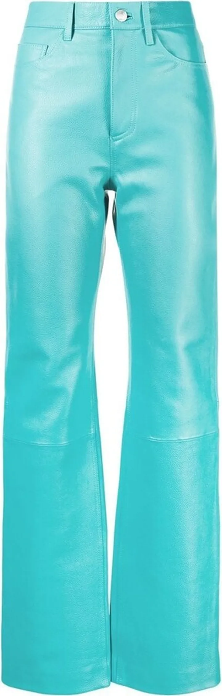 Wide-Leg Leather Trousers