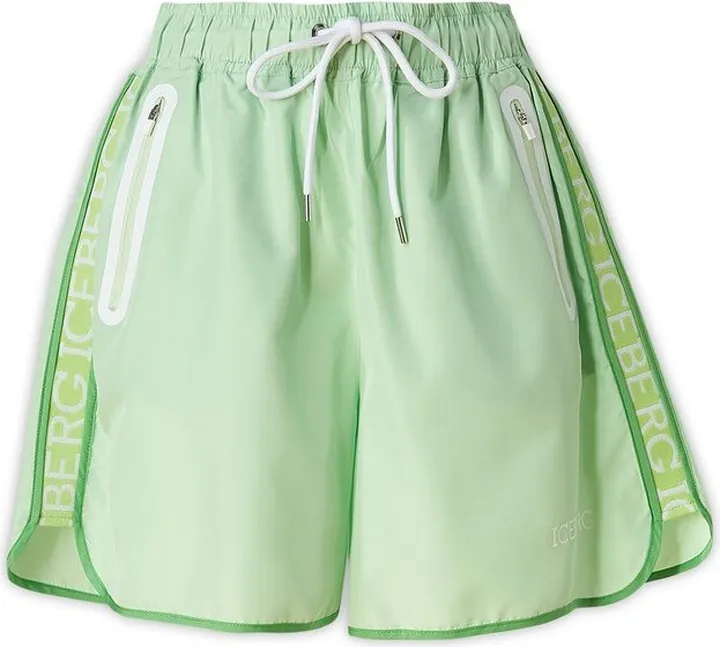 Iceberg Logo Detailed Drawstring Shorts