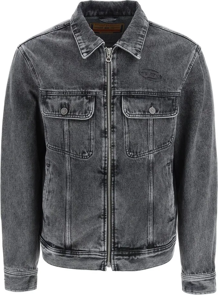 Zippered Denim Jacket