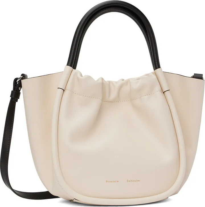 Proenza Schouler Beige Small Ruched Tote