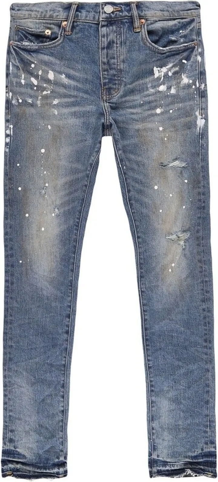 Distressed Slim-Fit Jeans
