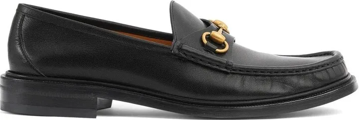 Horsebit almond-toe loafers