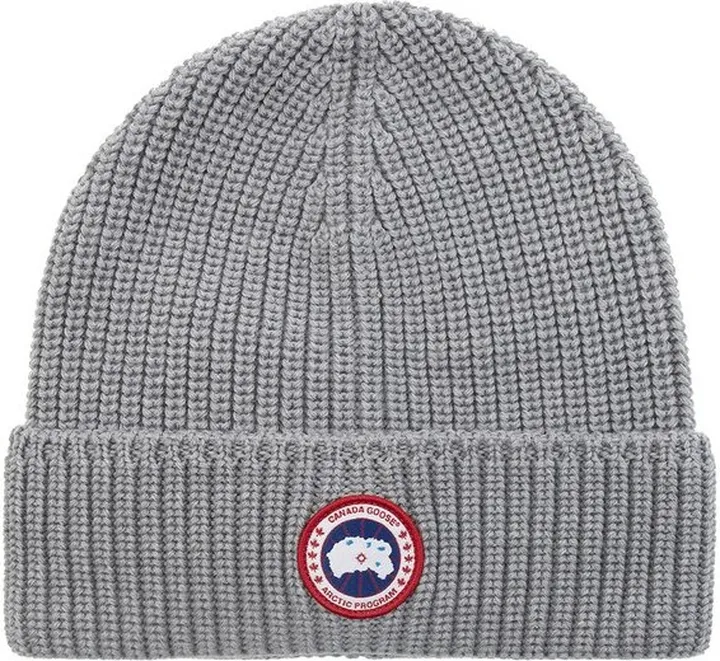 Canada Goose Logo Patch Knitted Beanie
