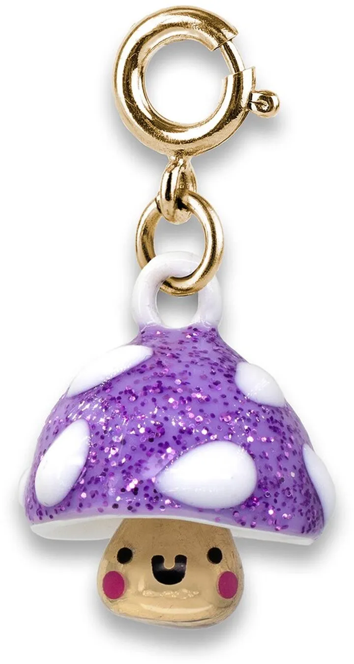 Glitter Mushroom Charm