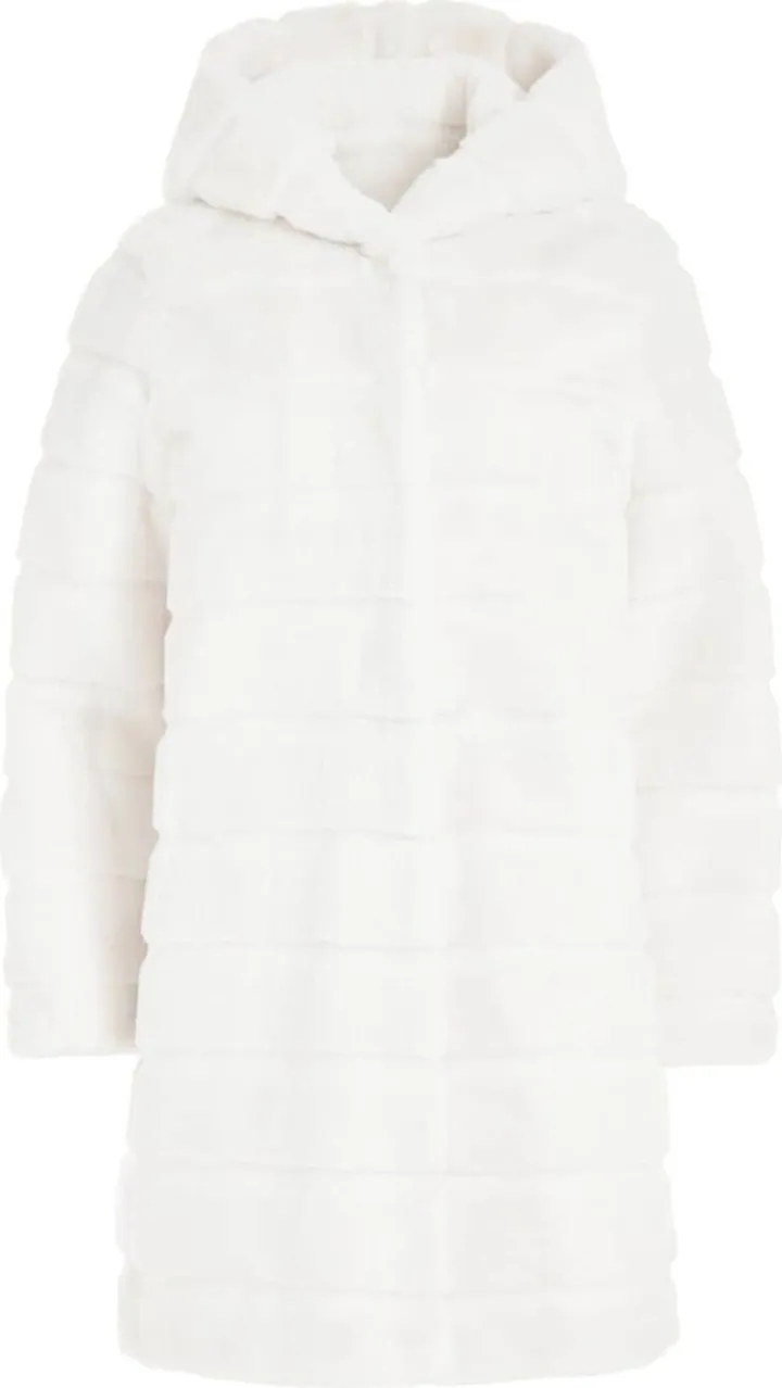 Faux-Fur Hooded Coat