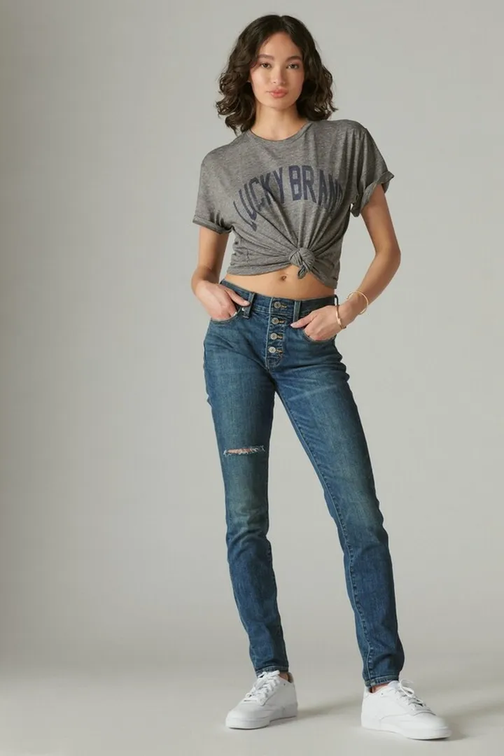 Mid Rise Ava Skinny