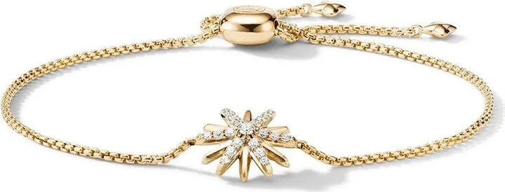 18kt yellow gold diamond Starburst Station bracelet