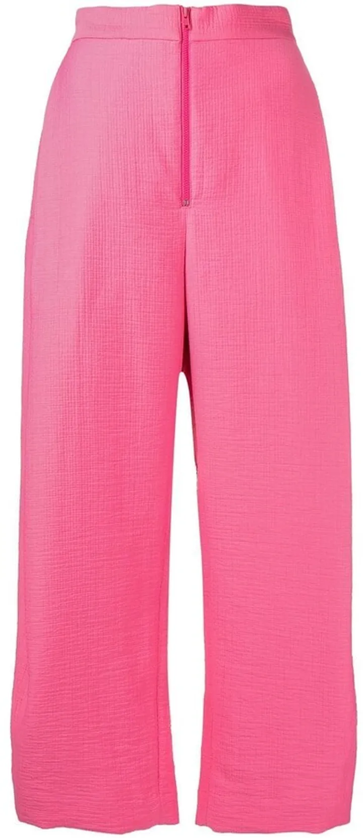 Straight-Leg Cropped Trousers