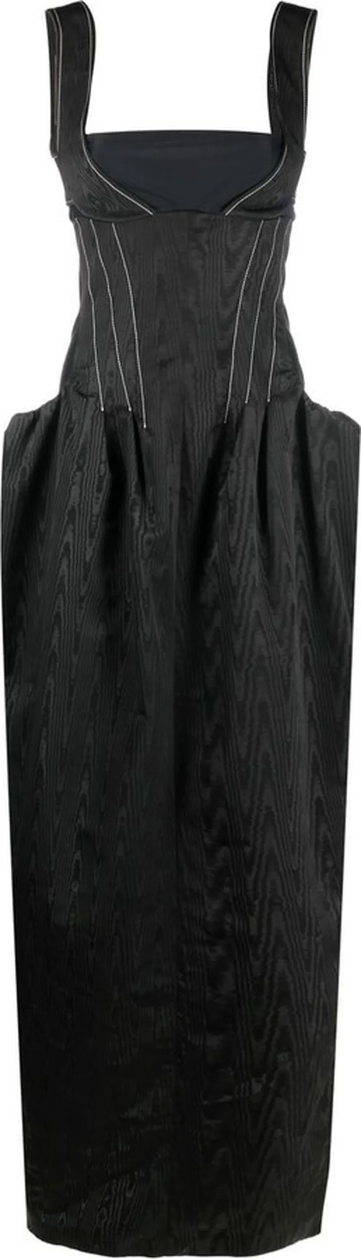 Black Moire Gown