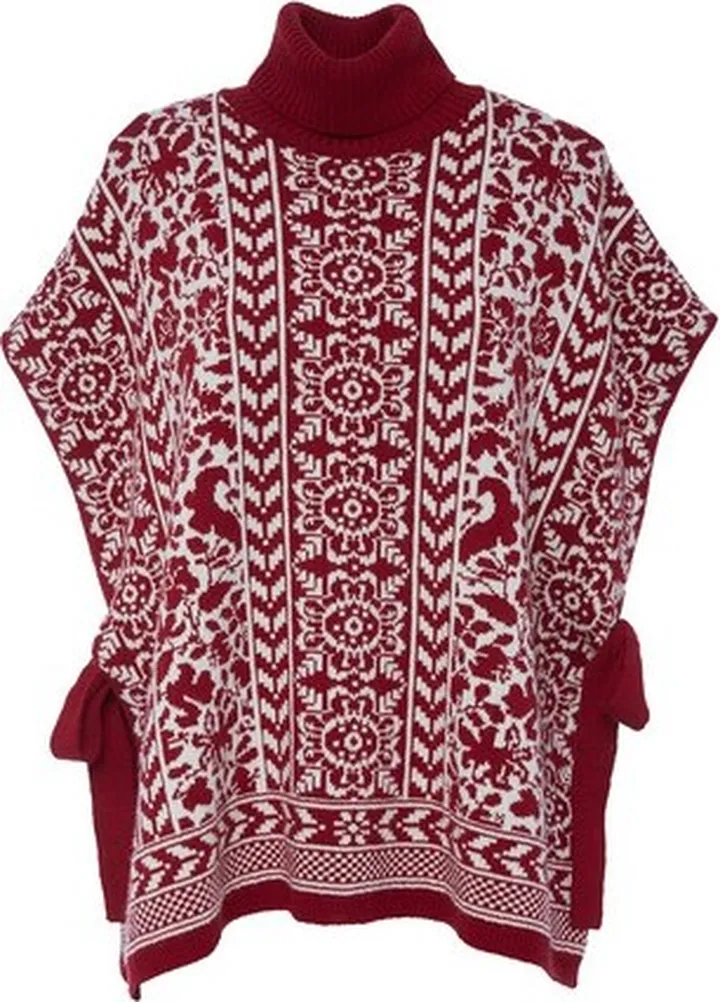 High Neck Poncho