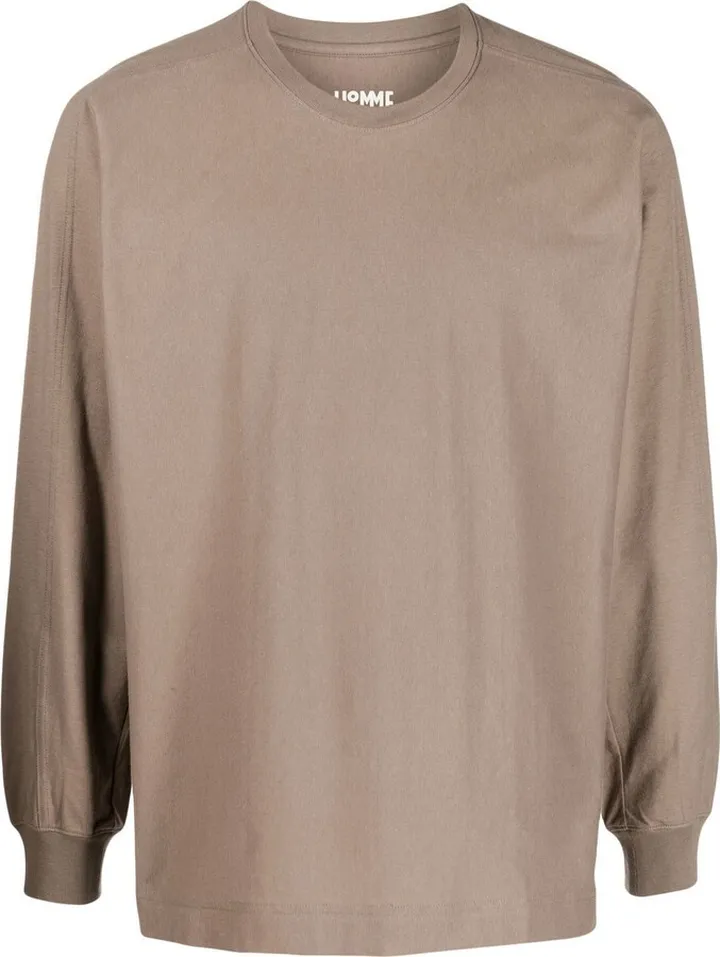 long-sleeve cotton T-shirt