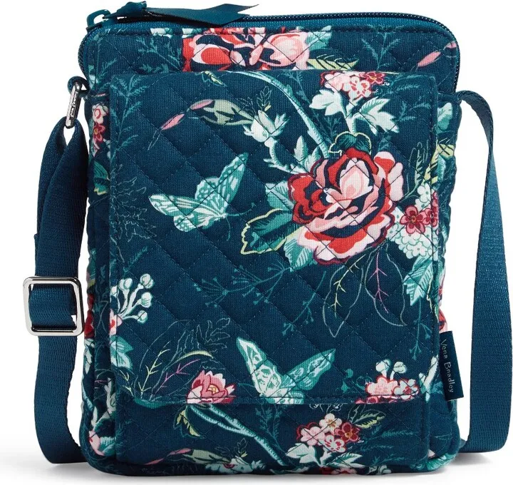 Vera Bradley Women's Recycled Cotton RFID Mini Hipster Rose Toile