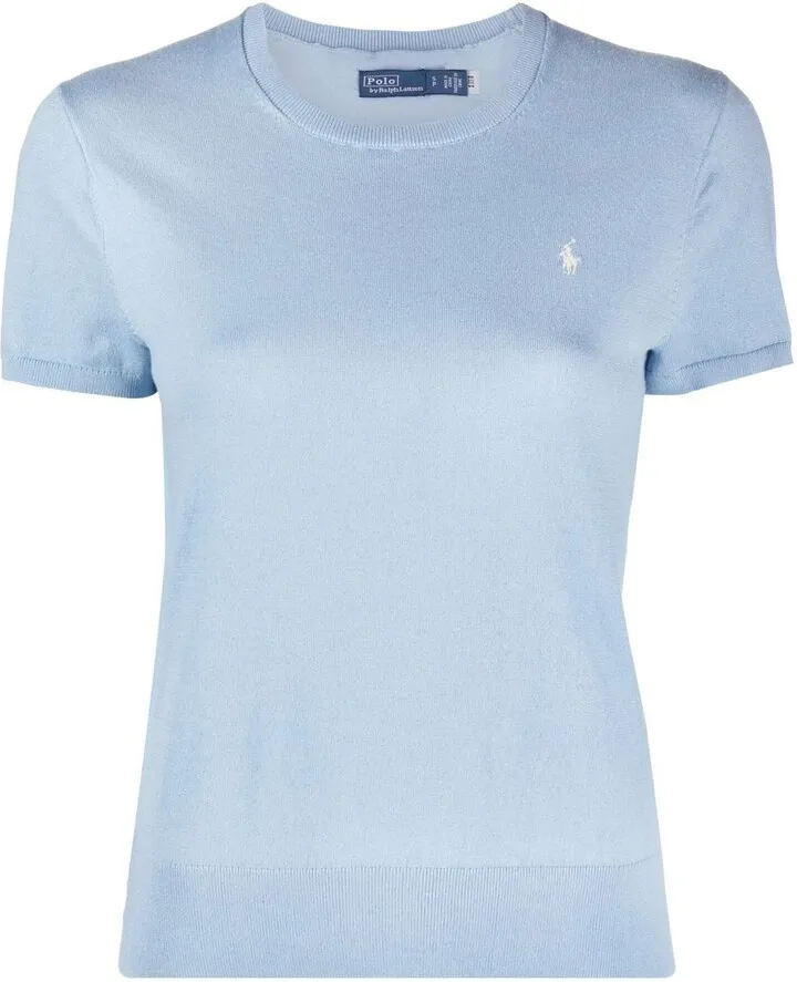 Logo-Embroidered Short-Sleeve Top