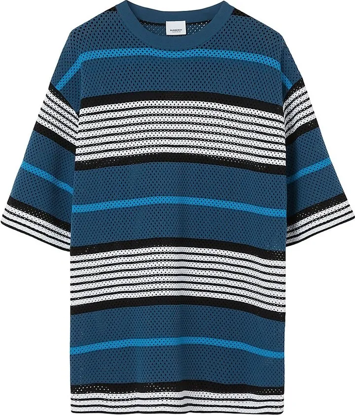Striped Mesh T-Shirt