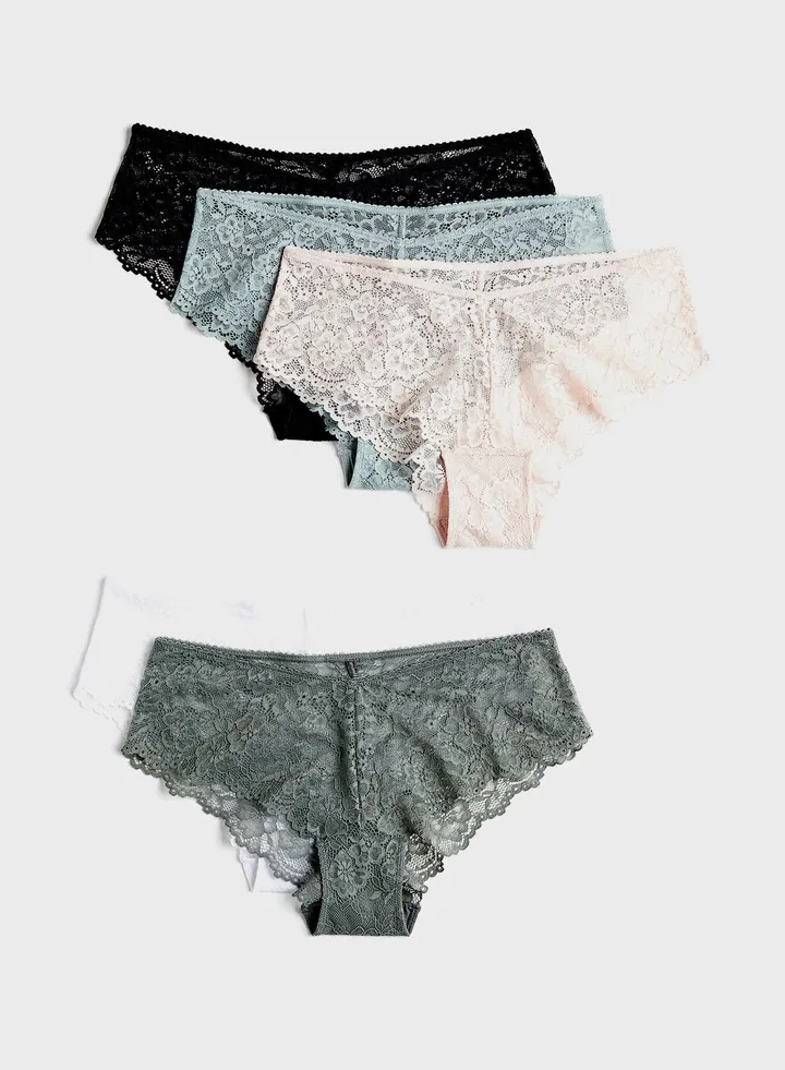 5 Pack Lace Brief