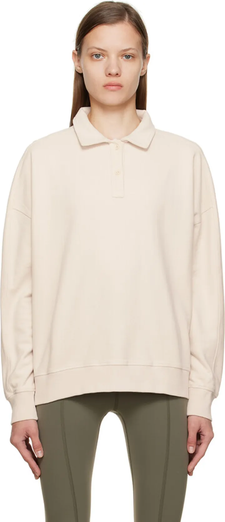 Outdoor Voices Beige Pickup Sweatshirt