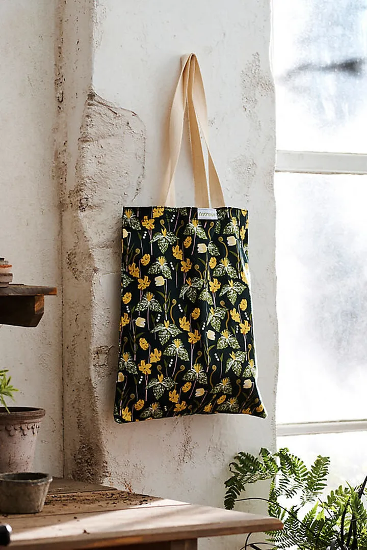 Woodland Yellow Garden Tote Bag Clear