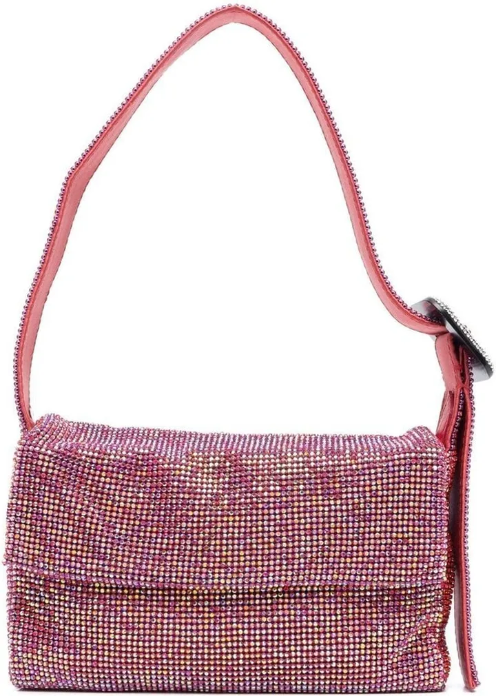 Crystal-Embellishment Shoulder Bag
