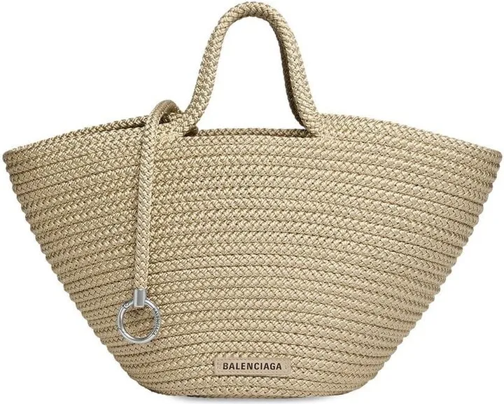 medium Ibiza basket tote bag
