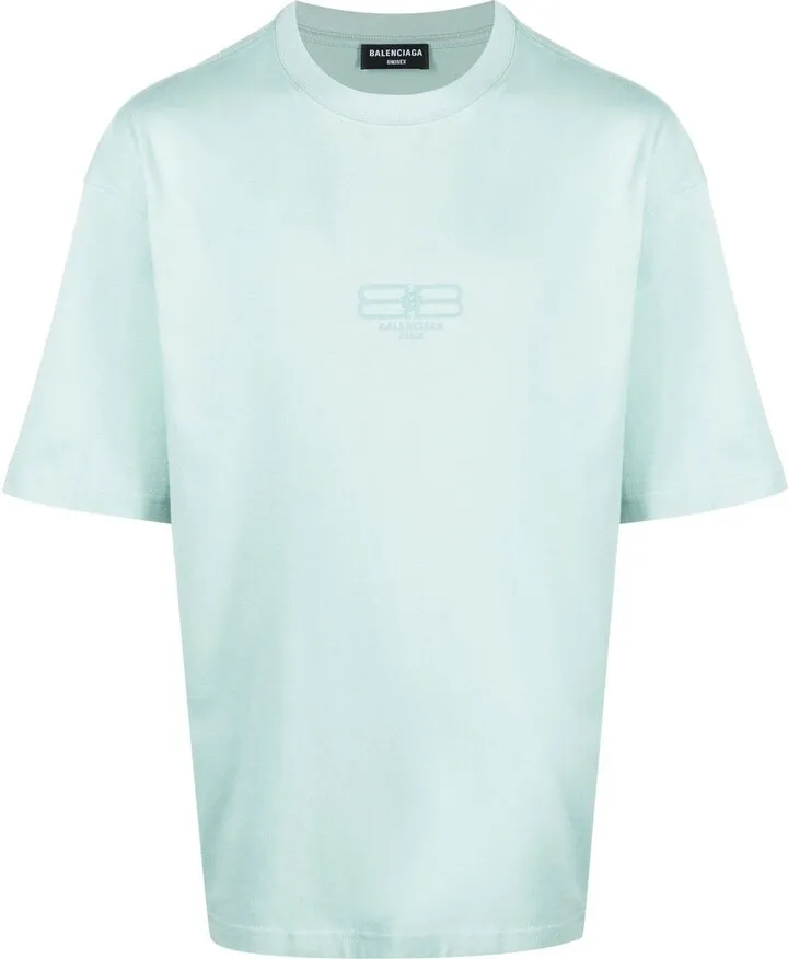 logo-embroidered cotton T-shirt