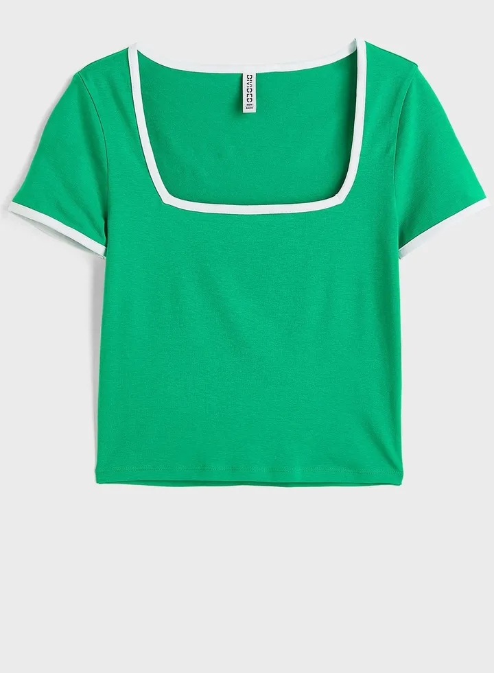 Square Neck Crop Top