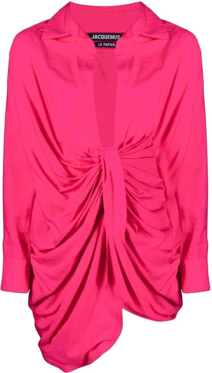 La Robe Bahia draped shirtdress