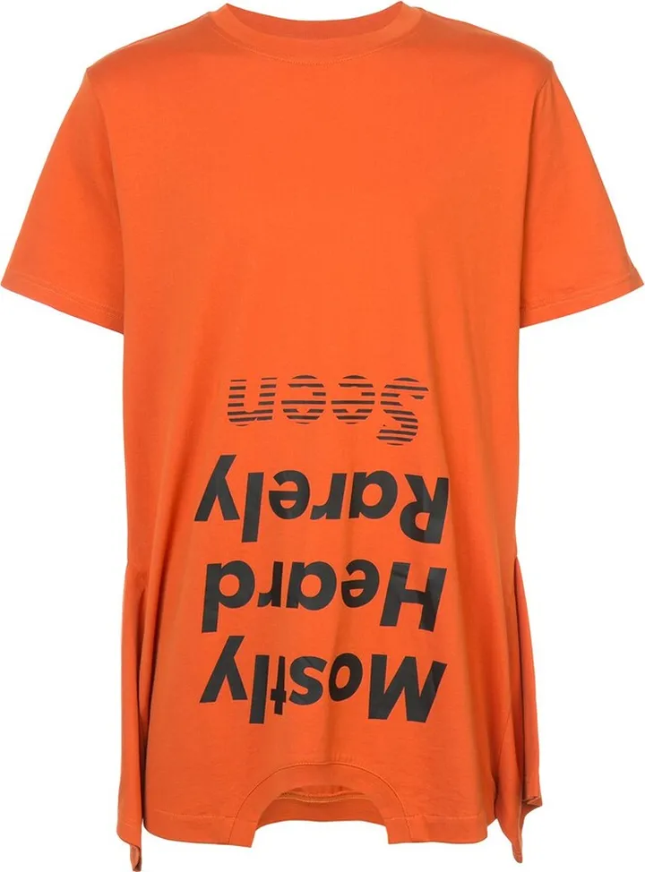 upside down logo T-shirt