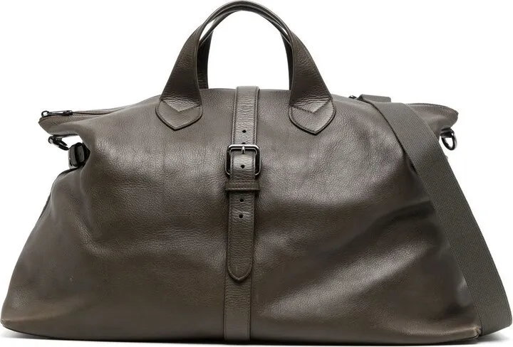 Weekender leather holdall bag