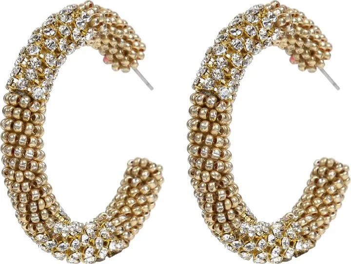 Lana Beaded Hoop Earrings