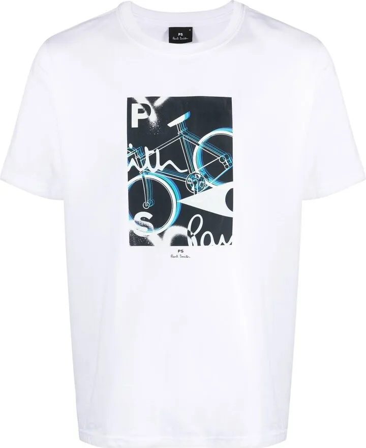 graphic-print cotton T-shirt