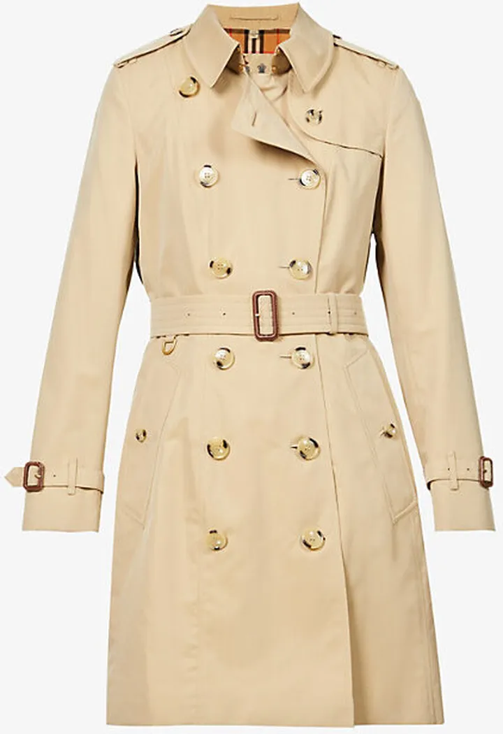 Womens Honey The Chelsea Heritage Double-breasted Cotton-twill Trench Coat