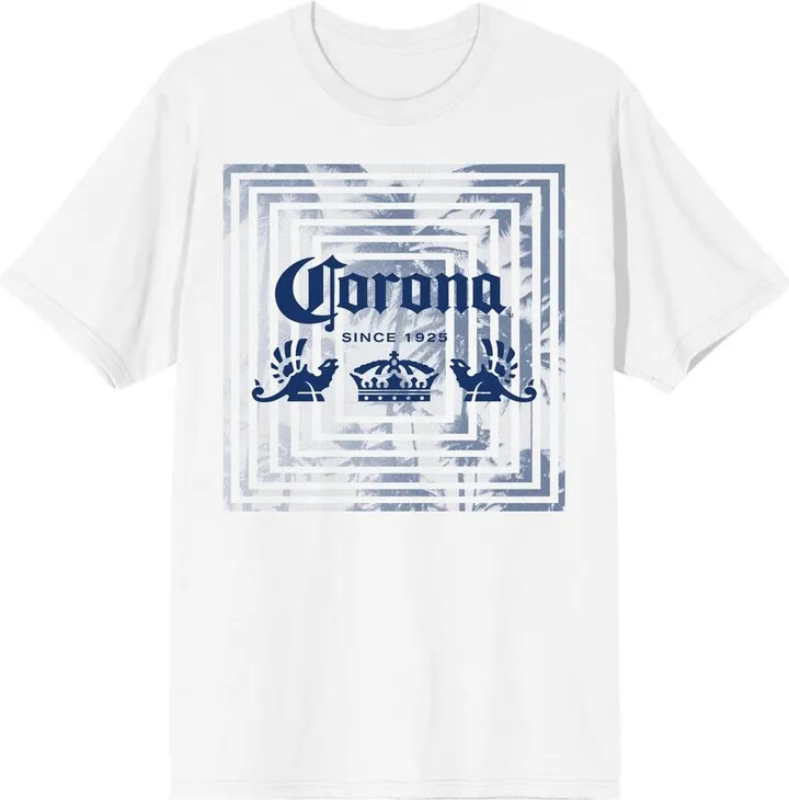 Corona Iguana Crown Logo Men’s White T-shirt-XL