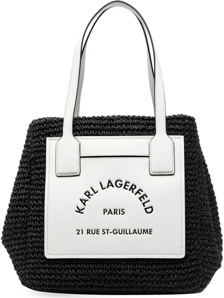 Rue St-Guillaume raffia tote