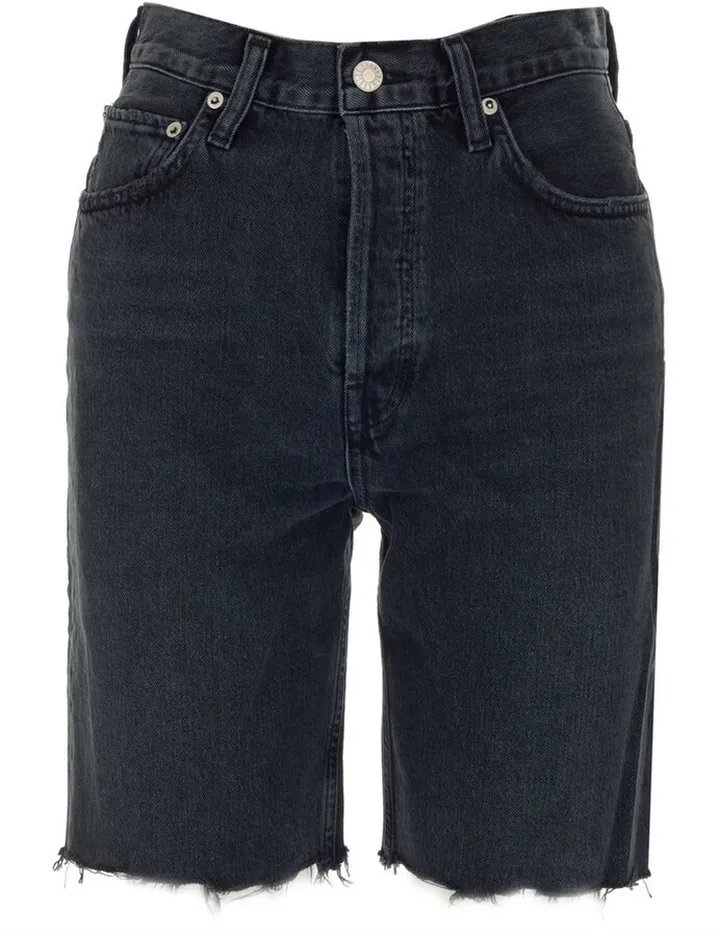 AGOLDE 90S Frayed Denim Shorts