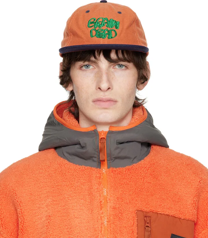Brain Dead Orange Plato Cap